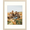 image:imageGolden State Art 12x12 Picture Frame  Ivory Mat for 8x8 Photos  White Wood Grain Style  Wall Display  Great for Weddings Photos Anniversary Photos Memories PaintingBeige