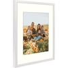image:imageGolden State Art 12x12 Picture Frame  Ivory Mat for 8x8 Photos  White Wood Grain Style  Wall Display  Great for Weddings Photos Anniversary Photos Memories PaintingWhite