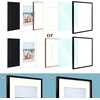 image:imageGolden State Art 12x12 Picture Frame  Ivory Mat for 8x8 Photos  White Wood Grain Style  Wall Display  Great for Weddings Photos Anniversary Photos Memories PaintingBlack