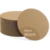 image:imageGolden State Art 25 Pack 3 Inch Round Corrugated Cardboard Sheets Brown  2mm Thick Flat Packaging Cardboard Pads Circle Paper Sheets For Kids DIY Crafts For Wedding Christmas Festival DecorBrown