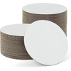 image:imageGolden State Art 25 Pack 3 Inch Round Corrugated Cardboard Sheets Brown  2mm Thick Flat Packaging Cardboard Pads Circle Paper Sheets For Kids DIY Crafts For Wedding Christmas Festival DecorWhite