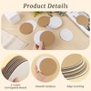image:imageGolden State Art 25 Pack 3 Inch Round Corrugated Cardboard Sheets Brown  2mm Thick Flat Packaging Cardboard Pads Circle Paper Sheets For Kids DIY Crafts For Wedding Christmas Festival DecorBrown