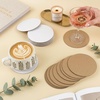 image:imageGolden State Art 25 Pack 3 Inch Round Corrugated Cardboard Sheets Brown  2mm Thick Flat Packaging Cardboard Pads Circle Paper Sheets For Kids DIY Crafts For Wedding Christmas Festival DecorBrown