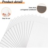 image:imageGolden State Art 50 Pack 124 Corrugated Cardboard Sheets for LP Shipping  Brown 18 Thick Flat Corrugated Cardboard Inserts for Vinyl Record Shipping amp Mailing Packing amp DIY CraftsWhite