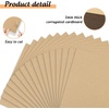 image:imageGolden State Art 50 Pack 124 Corrugated Cardboard Sheets for LP Shipping  Brown 18 Thick Flat Corrugated Cardboard Inserts for Vinyl Record Shipping amp Mailing Packing amp DIY CraftsBrown