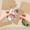 image:imageGolden State Art 50 Pack 12x12 Corrugated Cardboard Sheet Flat Cardboard Pads Inserts 116 Thick Great for Crafts Mailing Packaging Kraft Brown  Card board Square Filler Pads for Art Crafts Photos amp Packaging Shipping BrownBrown50 Pack