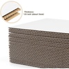 image:imageGolden State Art 50 Pack 12x16 Corrugated Cardboard Sheet 18 Thick Insert  Flat Cardboard Inserts Brown Flat Layer Pads For Packing Mailing or Art CraftsWhite