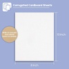 image:imageGolden State Art 50 Pack 18 16x20 Corrugated Cardboard Sheets for Packing  White Flat Square Inserts Layer Pads for Mailing Packaging or Art Crafts Photo Backing Oneside White10 Pack