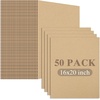image:imageGolden State Art 50 Pack 9x12 Corrugated Cardboard Sheets Brown  Flat Cardboard Inserts Layer Pads For Packaging Shipping Mailing For Crafting ArtBrown