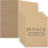 image:imageGolden State Art 50 Pack 9x12 Corrugated Cardboard Sheets Brown  Flat Cardboard Inserts Layer Pads For Packaging Shipping Mailing For Crafting ArtBrown