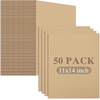 image:imageGolden State Art 50 Pack 9x12 Corrugated Cardboard Sheets Brown  Flat Cardboard Inserts Layer Pads For Packaging Shipping Mailing For Crafting ArtBrown