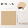 image:imageGolden State Art 50 Pack 9x12 Corrugated Cardboard Sheets Brown  Flat Cardboard Inserts Layer Pads For Packaging Shipping Mailing For Crafting ArtBrown