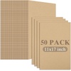 image:imageGolden State Art 50 Pack 9x12 Corrugated Cardboard Sheets Brown  Flat Cardboard Inserts Layer Pads For Packaging Shipping Mailing For Crafting ArtBrown