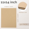 image:imageGolden State Art 50 Pack 9x12 Corrugated Cardboard Sheets Brown  Flat Cardboard Inserts Layer Pads For Packaging Shipping Mailing For Crafting ArtBrown