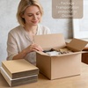 image:imageGolden State Art 50 Pack 9x12 Corrugated Cardboard Sheets Brown  Flat Cardboard Inserts Layer Pads For Packaging Shipping Mailing For Crafting ArtBrown