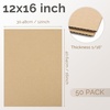 image:imageGolden State Art 50 Pack 9x12 Corrugated Cardboard Sheets Brown  Flat Cardboard Inserts Layer Pads For Packaging Shipping Mailing For Crafting ArtBrown