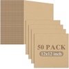 image:imageGolden State Art 50 Pack 9x12 Corrugated Cardboard Sheets Brown  Flat Cardboard Inserts Layer Pads For Packaging Shipping Mailing For Crafting ArtBrown