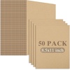image:imageGolden State Art 50 Pack 9x12 Corrugated Cardboard Sheets Brown  Flat Cardboard Inserts Layer Pads For Packaging Shipping Mailing For Crafting ArtBrown