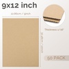 image:imageGolden State Art 50 Pack 9x12 Corrugated Cardboard Sheets Brown  Flat Cardboard Inserts Layer Pads For Packaging Shipping Mailing For Crafting ArtBrown