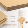 image:imageGolden State Art 50 Pack 9x12 Corrugated Cardboard Sheets Brown  Flat Cardboard Inserts Layer Pads For Packaging Shipping Mailing For Crafting ArtBrown