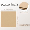 image:imageGolden State Art 50 Pack 9x12 Corrugated Cardboard Sheets Brown  Flat Cardboard Inserts Layer Pads For Packaging Shipping Mailing For Crafting ArtBrown