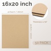 image:imageGolden State Art 50 Pack 9x12 Corrugated Cardboard Sheets Brown  Flat Cardboard Inserts Layer Pads For Packaging Shipping Mailing For Crafting ArtBrown