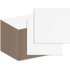 image:imageGolden State Art 50 Pack 9x12 Corrugated Cardboard Sheets Brown  Flat Cardboard Inserts Layer Pads For Packaging Shipping Mailing For Crafting ArtWhite