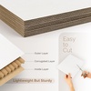 image:imageGolden State Art 50 Pack 9x12 Corrugated Cardboard Sheets Brown  Flat Cardboard Inserts Layer Pads For Packaging Shipping Mailing For Crafting ArtWhite