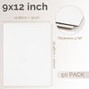 image:imageGolden State Art 50 Pack 9x12 Corrugated Cardboard Sheets Brown  Flat Cardboard Inserts Layer Pads For Packaging Shipping Mailing For Crafting ArtWhite