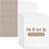 image:imageGolden State Art 50 Pack 9x12 Corrugated Cardboard Sheets Brown  Flat Cardboard Inserts Layer Pads For Packaging Shipping Mailing For Crafting ArtWhite