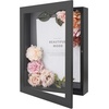 image:imageGolden State Art 8x8 Black Shadow Box Frame 2inch Depth  6 Pins Included Letter Stickers 3D Picture Frame Great for Collages Collections MementosBaby Items WeddingBlack