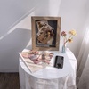 image:imageGolden State Art 8x8 Black Shadow Box Frame 2inch Depth  6 Pins Included Letter Stickers 3D Picture Frame Great for Collages Collections MementosBaby Items WeddingLight Brown