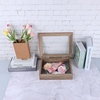 image:imageGolden State Art 8x8 Black Shadow Box Frame 2inch Depth  6 Pins Included Letter Stickers 3D Picture Frame Great for Collages Collections MementosBaby Items WeddingLight Brown