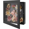 image:imageGolden State Art 8x8 Black Shadow Box Frame 2inch Depth  6 Pins Included Letter Stickers 3D Picture Frame Great for Collages Collections MementosBaby Items WeddingBlack