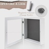image:imageGolden State Art 8x8 Black Shadow Box Frame 2inch Depth  6 Pins Included Letter Stickers 3D Picture Frame Great for Collages Collections MementosBaby Items WeddingWhite