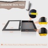 image:imageGolden State Art 8x8 Black Shadow Box Frame 2inch Depth  6 Pins Included Letter Stickers 3D Picture Frame Great for Collages Collections MementosBaby Items WeddingBlack