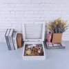 image:imageGolden State Art 8x8 Black Shadow Box Frame 2inch Depth  6 Pins Included Letter Stickers 3D Picture Frame Great for Collages Collections MementosBaby Items WeddingWhite