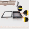 image:imageGolden State Art 8x8 Black Shadow Box Frame 2inch Depth  6 Pins Included Letter Stickers 3D Picture Frame Great for Collages Collections MementosBaby Items WeddingBlack