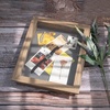 image:imageGolden State Art 8x8 Black Shadow Box Frame 2inch Depth  6 Pins Included Letter Stickers 3D Picture Frame Great for Collages Collections MementosBaby Items WeddingLight Brown