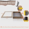 image:imageGolden State Art 8x8 Black Shadow Box Frame 2inch Depth  6 Pins Included Letter Stickers 3D Picture Frame Great for Collages Collections MementosBaby Items WeddingLight Brown