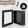 image:imageGolden State Art 8x8 Black Shadow Box Frame 2inch Depth  6 Pins Included Letter Stickers 3D Picture Frame Great for Collages Collections MementosBaby Items WeddingBlack