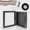 image:imageGolden State Art 8x8 Black Shadow Box Frame 2inch Depth  6 Pins Included Letter Stickers 3D Picture Frame Great for Collages Collections MementosBaby Items WeddingBlack