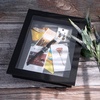 image:imageGolden State Art 8x8 Black Shadow Box Frame 2inch Depth  6 Pins Included Letter Stickers 3D Picture Frame Great for Collages Collections MementosBaby Items WeddingBlack