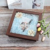 image:imageGolden State Art 8x8 Black Shadow Box Frame 2inch Depth  6 Pins Included Letter Stickers 3D Picture Frame Great for Collages Collections MementosBaby Items WeddingBrown