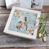 image:imageGolden State Art 8x8 Black Shadow Box Frame 2inch Depth  6 Pins Included Letter Stickers 3D Picture Frame Great for Collages Collections MementosBaby Items WeddingWhite