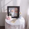 image:imageGolden State Art 8x8 Black Shadow Box Frame 2inch Depth  6 Pins Included Letter Stickers 3D Picture Frame Great for Collages Collections MementosBaby Items WeddingBlack