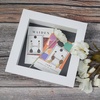 image:imageGolden State Art 8x8 Black Shadow Box Frame 2inch Depth  6 Pins Included Letter Stickers 3D Picture Frame Great for Collages Collections MementosBaby Items WeddingWhite