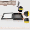 image:imageGolden State Art 8x8 Black Shadow Box Frame 2inch Depth  6 Pins Included Letter Stickers 3D Picture Frame Great for Collages Collections MementosBaby Items WeddingBlack