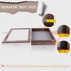 image:imageGolden State Art 8x8 Black Shadow Box Frame 2inch Depth  6 Pins Included Letter Stickers 3D Picture Frame Great for Collages Collections MementosBaby Items WeddingBrown