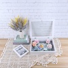image:imageGolden State Art 8x8 Black Shadow Box Frame 2inch Depth  6 Pins Included Letter Stickers 3D Picture Frame Great for Collages Collections MementosBaby Items WeddingWhite